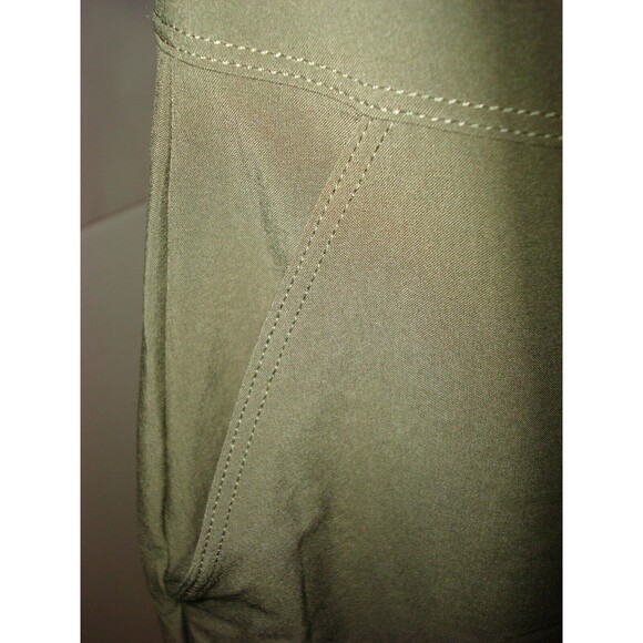 New Womens S NWT PrAna Shirt Dress Dark Green Cargo Pockets Shadyn Snap Recycled - Picture 6 of 8